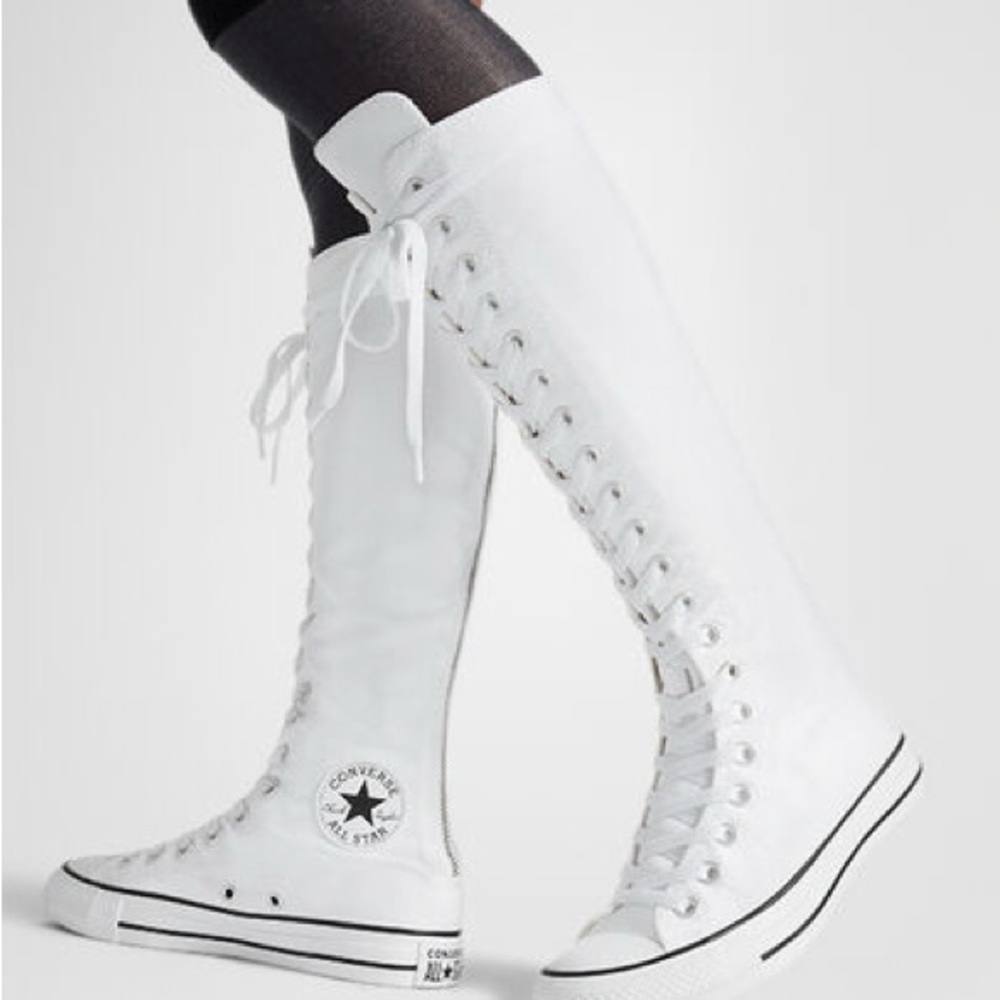 Converse Women's White Knee-High Sneakers Womens 9 NIB NEW IN BOX